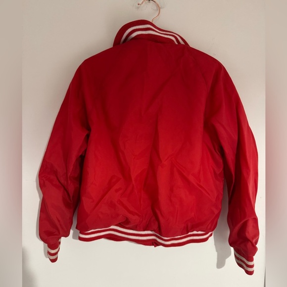 C. Vintage 1980s XS Red Varsity Jacket - Picture 2 of 3